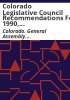 Colorado_Legislative_Council_recommendations_for_1990__Committee_on_Workmen_s_Compensation