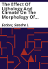 The_effect_of_lithology_and_climate_on_the_morphology_of_drainage_basins_in_northwestern_Colorado