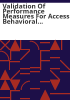 Validation_of_performance_measures_for_Access_Behavioral_Care--Northeast