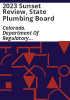 2023_sunset_review__State_Plumbing_Board