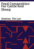 Feed_composition_for_cattle_and_sheep
