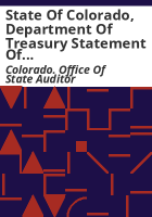 State_of_Colorado__Department_of_Treasury_statement_of_federal_land_payments_for_the_year_ended_September_30__1997