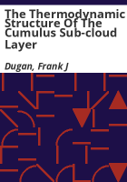 The_thermodynamic_structure_of_the_cumulus_sub-cloud_layer
