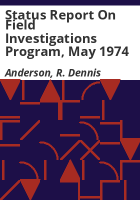 Status_report_on_field_investigations_program__May_1974