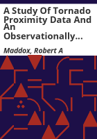 A_study_of_tornado_proximity_data_and_an_observationally_derived_model_of_tornado_genesis