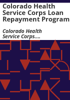 Colorado_Health_Service_Corps_Loan_Repayment_Program