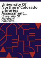 University_of_Northern_Colorado_Libraries_Assessment_Committee_report
