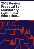 2008_review__proposal_for_mandatory_continuing_education_for_architects