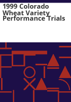 1999_Colorado_wheat_variety_performance_trials