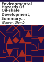 Environmental_hazards_of_oil-shale_development__summary_report_and_recommendations