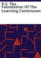 P-3__the_foundation_of_the_learning_continuum