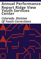 Annual_performance_report_Ridge_View_Youth_Services_Center