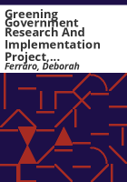 Greening_government_research_and_implementation_project__phase_I