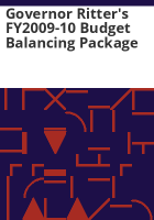 Governor_Ritter_s_FY2009-10_budget_balancing_package