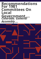 Recommendations_for_1981_Committees_on_local_government__human_settlement_policies__education__transportation