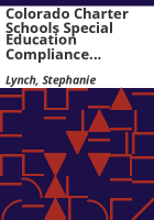 Colorado_charter_schools_special_education_compliance_plan_guidelines
