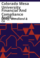 Colorado_Mesa_University_financial_and_compliance_audit