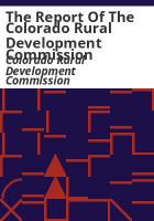 The_report_of_the_Colorado_Rural_Development_Commission