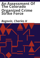 An_assessment_of_the_Colorado_Organized_Crime_Strike_Force
