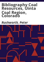 Bibliography_coal_resources__Uinta_coal_region__Colorado