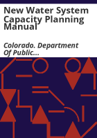New_water_system_capacity_planning_manual