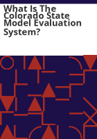 What_is_the_Colorado_state_model_evaluation_system_