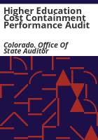 Higher_education_cost_containment_performance_audit