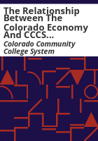 The_relationship_between_the_Colorado_economy_and_CCCS_enrollment