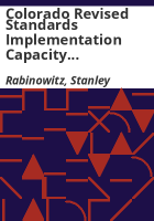 Colorado_revised_standards_implementation_capacity_study