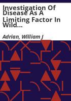 Investigation_of_disease_as_a_limiting_factor_in_wild_turkey_populations