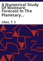 A_numerical_study_of_moisture_forecast_in_the_planetary_boundary_layer