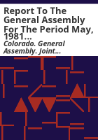 Report_to_the_General_Assembly_for_the_period_May__1981_through_April__1982