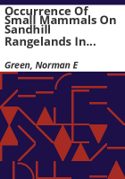 Occurrence_of_small_mammals_on_sandhill_rangelands_in_eastern_Colorado