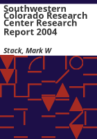 Southwestern_Colorado_Research_Center_research_report_2004