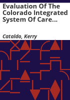 Evaluation_of_the_Colorado_integrated_system_of_care_family_advocacy_demonstration_programs_for_mental_health_juvenile_justice_populations