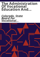 The_administration_of_vocational_education_and_vocational_rehabilitation