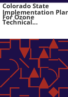 Colorado_state_implementation_plan_for_ozone_technical_support_document