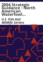 2004_strategic_guidance___North_American_Waterfowl_Management_Plan__strengthening_the_biological_foundation