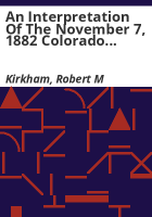 An_interpretation_of_the_November_7__1882_Colorado_earthquake