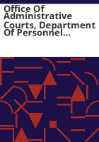 Office_of_Administrative_Courts__Department_of_Personnel___Administration_performance_audit
