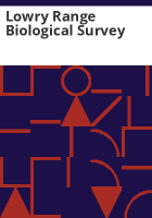 Lowry_Range_biological_survey