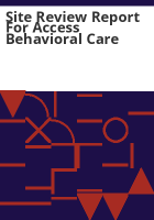 Site_review_report_for_Access_Behavioral_Care