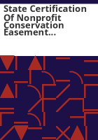 State_certification_of_nonprofit_conservation_easement_holders