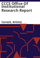 CCCS_Office_of_Institutional_Research_report