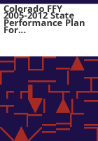 Colorado_FFY_2005-2012_state_performance_plan_for_special_education