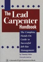 The_lead_carpenter_handbook