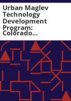 Urban_Maglev_Technology_Development_Program