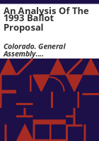 An_analysis_of_the_1993_ballot_proposal
