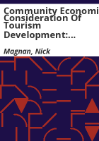 Community_economic_consideration_of_tourism_development