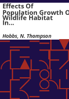 Effects_of_population_growth_on_wildlife_habitat_in_Colorado
